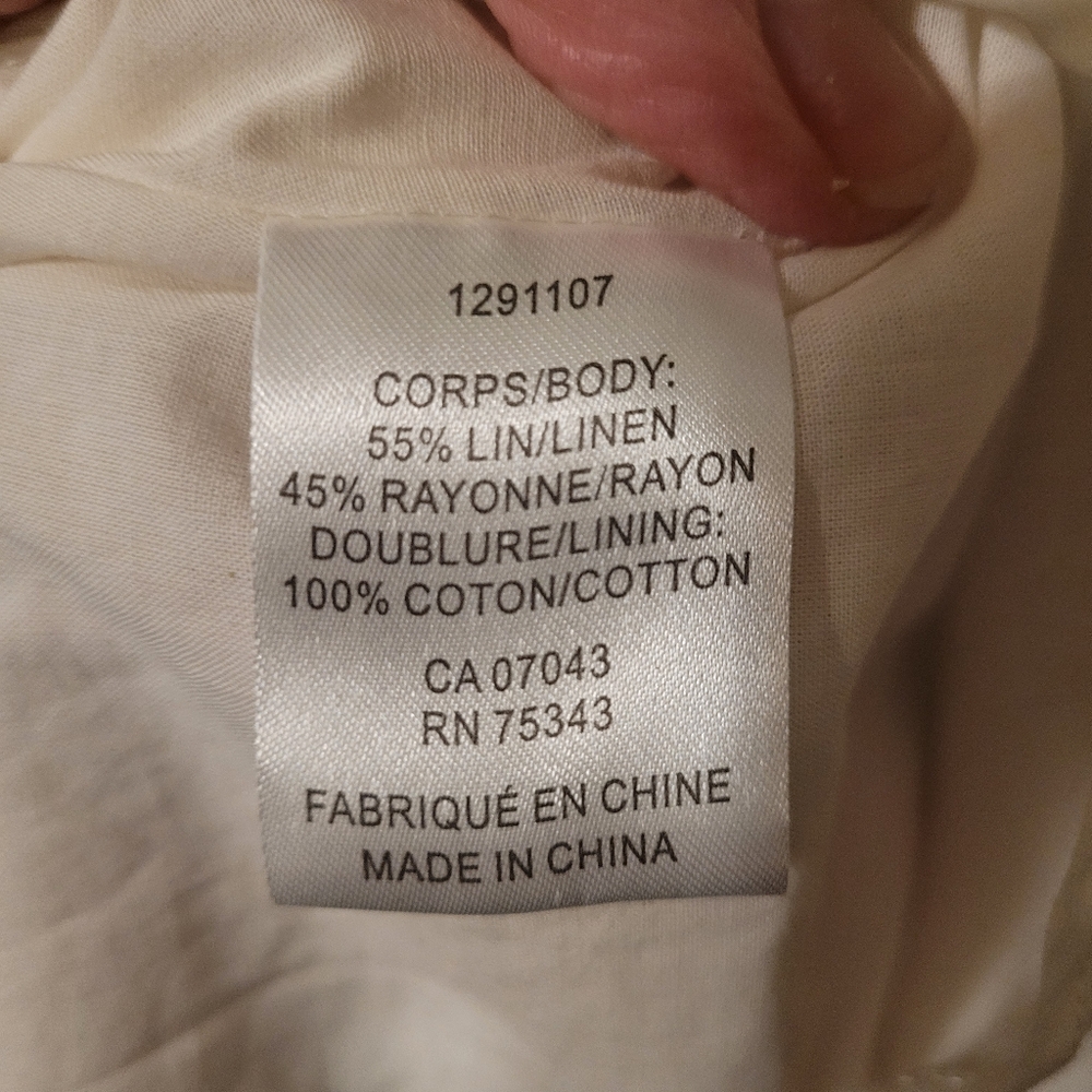 NWT Caroline Constas linen blend French theme maxi dress. - S.       F32 - Picture 12 of 13